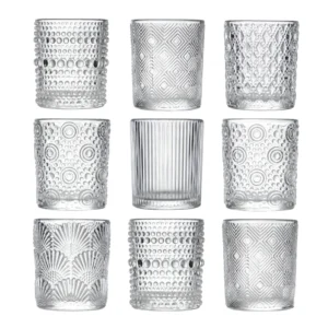 Pequenos recipientes para velas