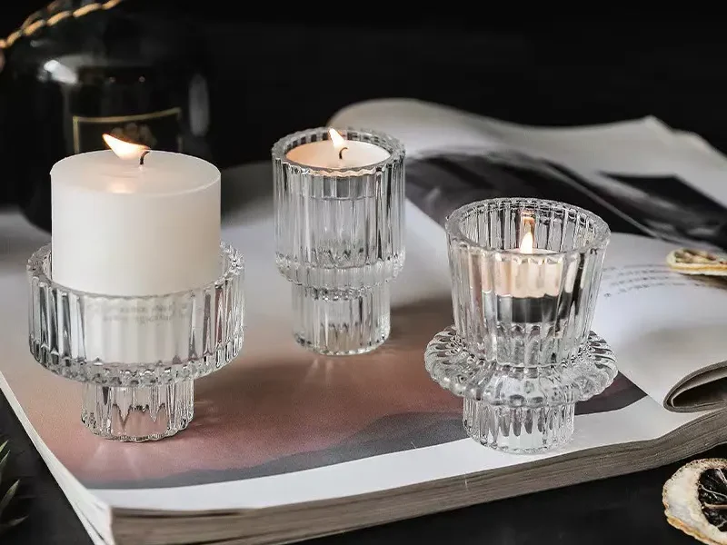 crystal candle holder