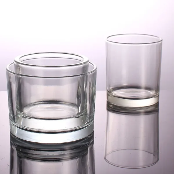 glass candle holders