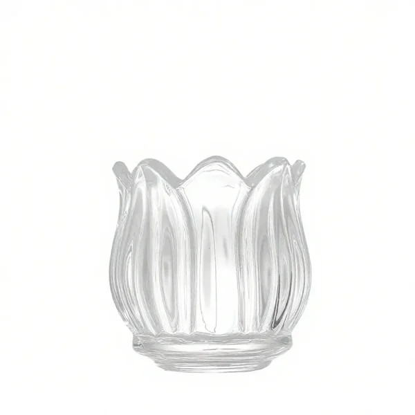 clear glass candle jars