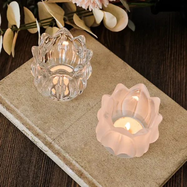 clear glass candle jars