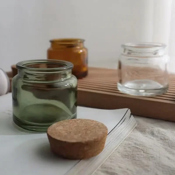 amber candle jars