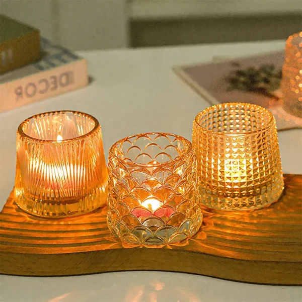 clear candle jars