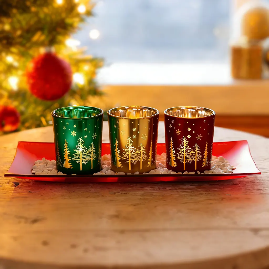 empty candle jars with lids for christmas