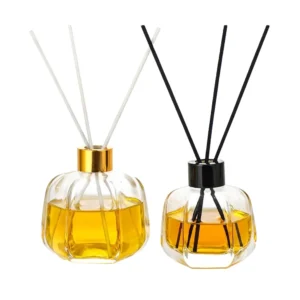 empty glass diffuser bottles