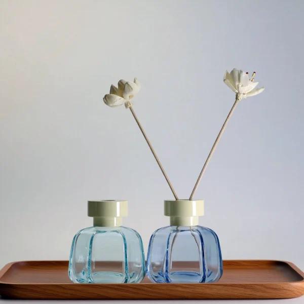 empty glass diffuser bottles