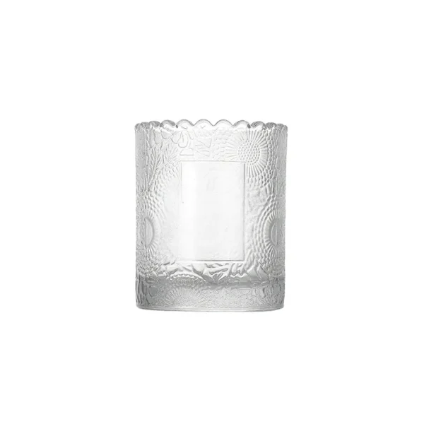 frosted candle jars