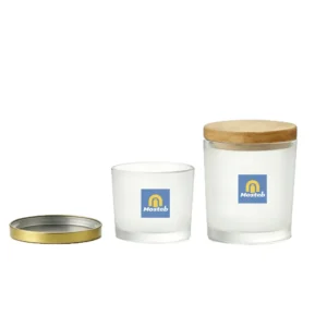 matt üveg gyertyatartók