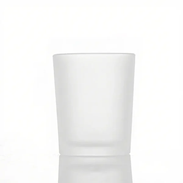 frosted glass candle jars