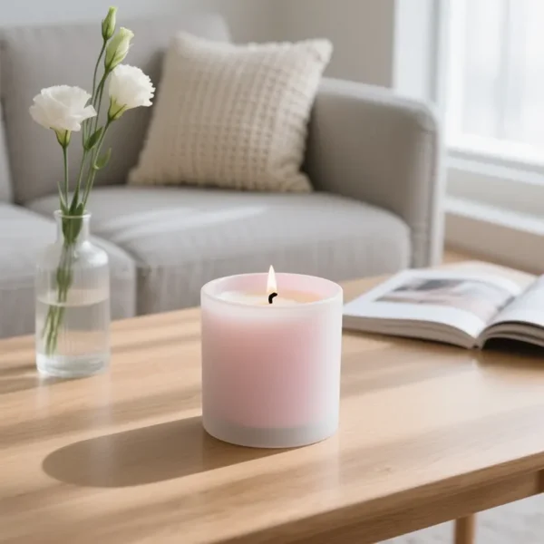 frosted glass candle jars wholesale