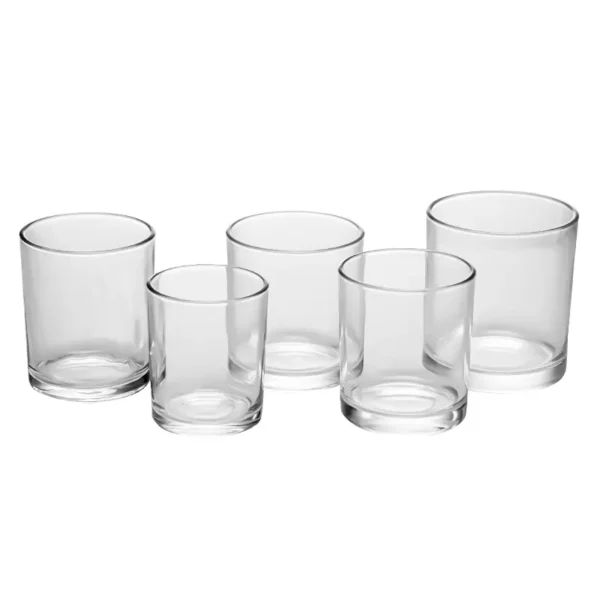 glass candle containers