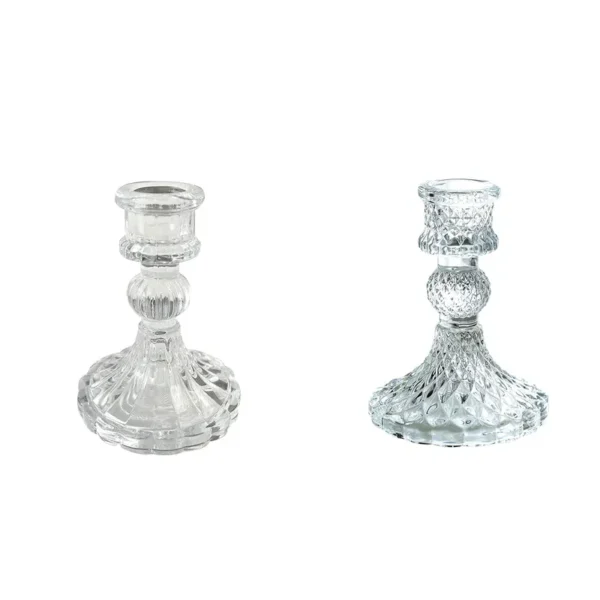 modern glass candle holders