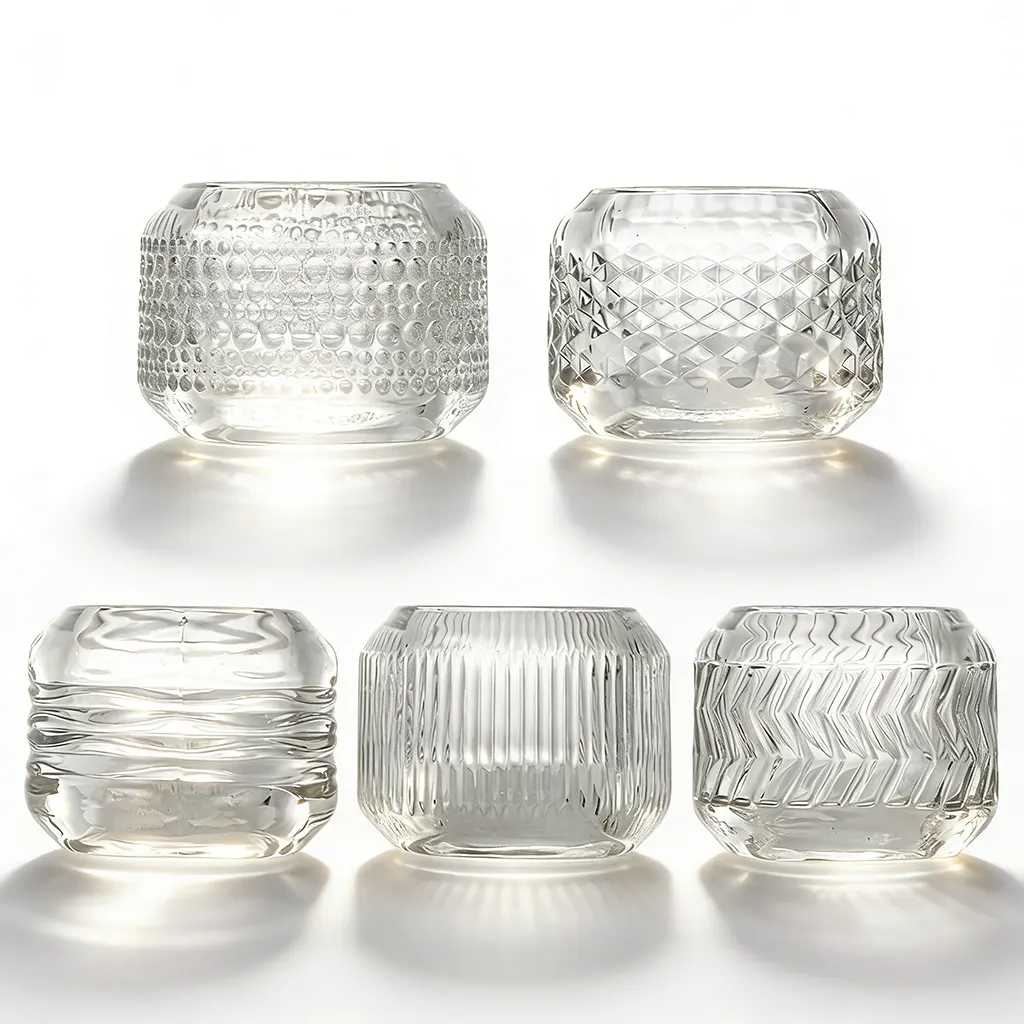 Gerecyclede glazen kaarsenpotten in bulk