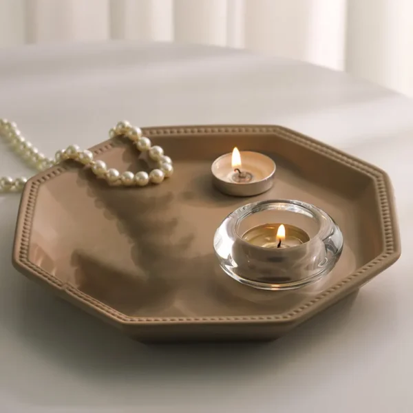 glass ball candle holder