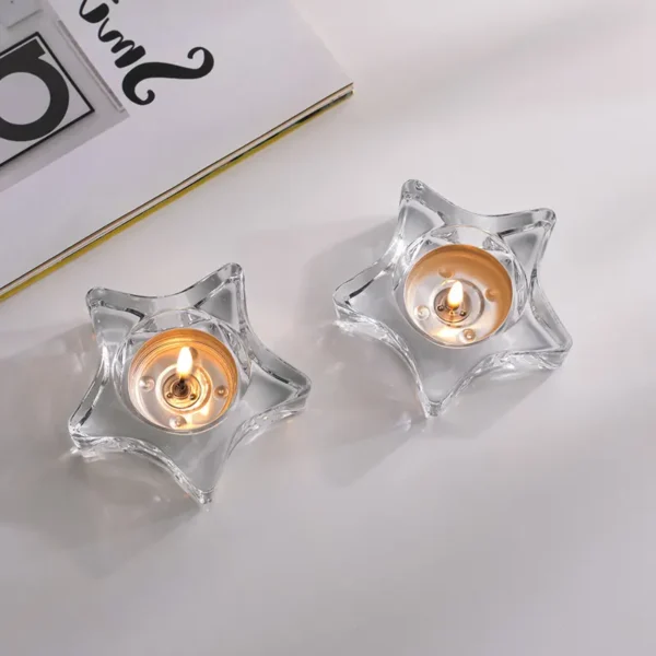 small candle glass holders
