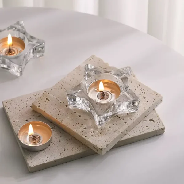 small candle glass holders