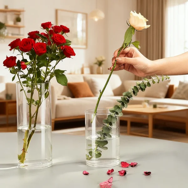 big clear vase