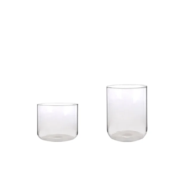 Wholesale Simple Clear Glass Vases with Cylindrical Design
