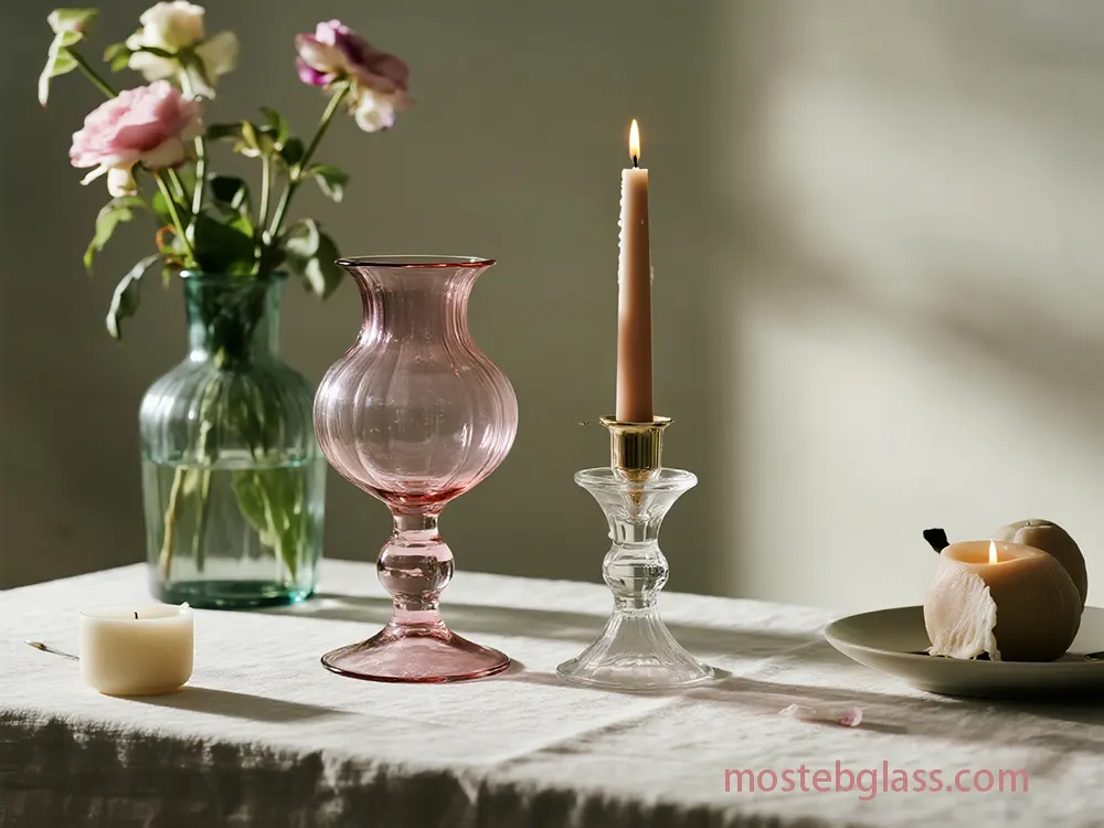 crystal candle stand