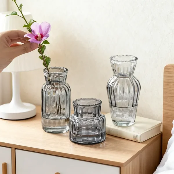 green vase