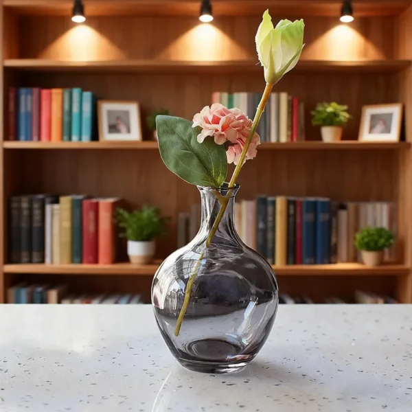coloured glass vase