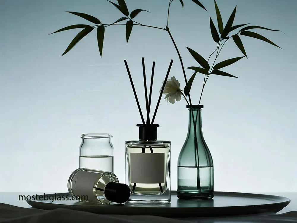 frosted diffuser bottle