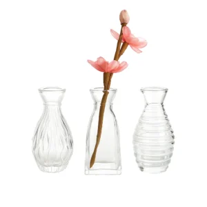 antique glass vases, clear vase