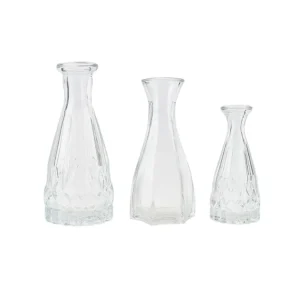 short glass vase