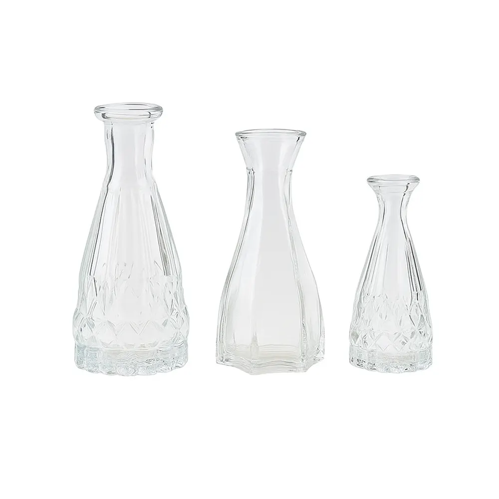 short glass vase