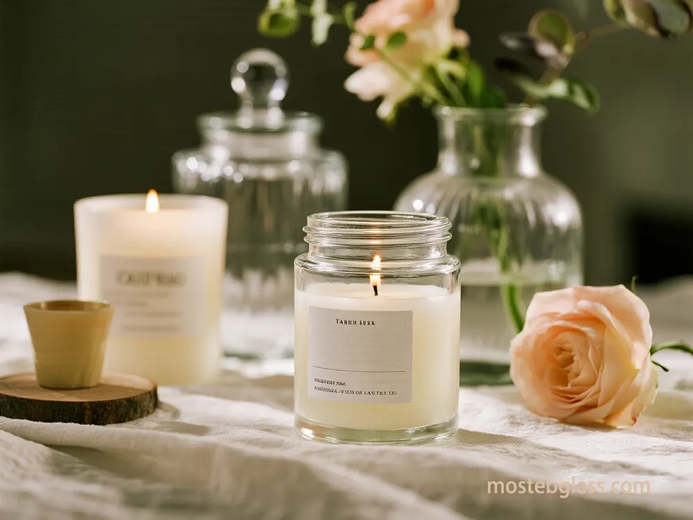 glass candle jars dealer