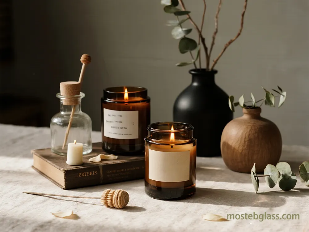 glass candle jars importer