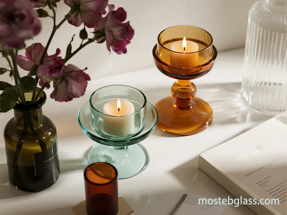 glass candle holders dealer