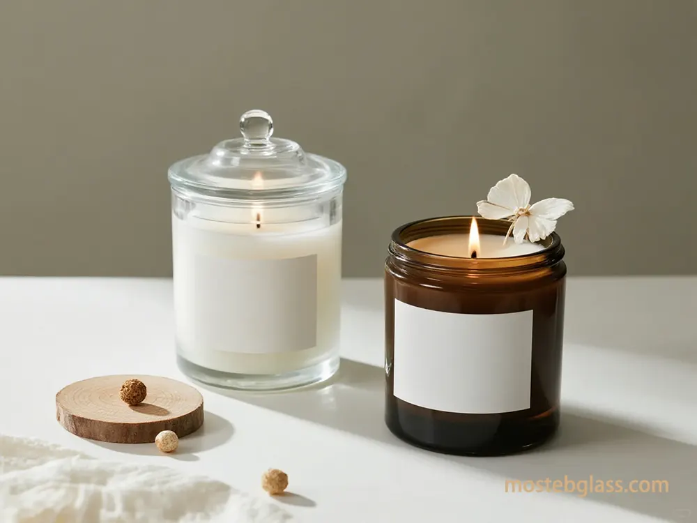 skleněné dózy na svíčky ve velkém