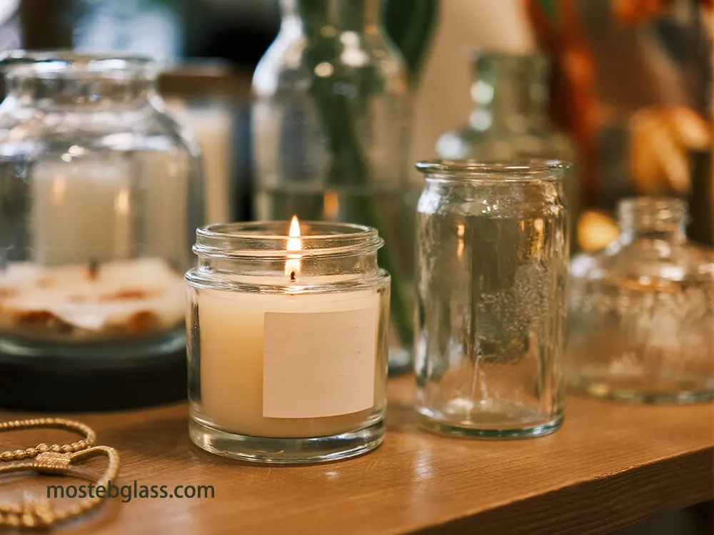glass candle jars china