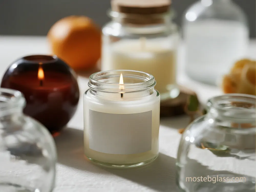 glass candle jars china