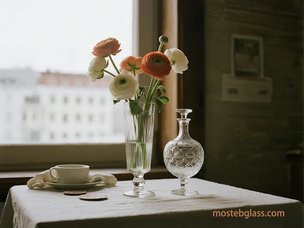 glass flower vase customize