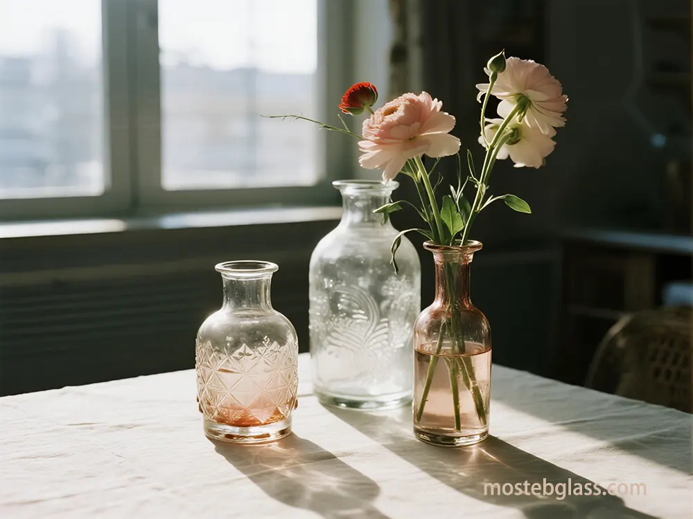 glass flower vase customize