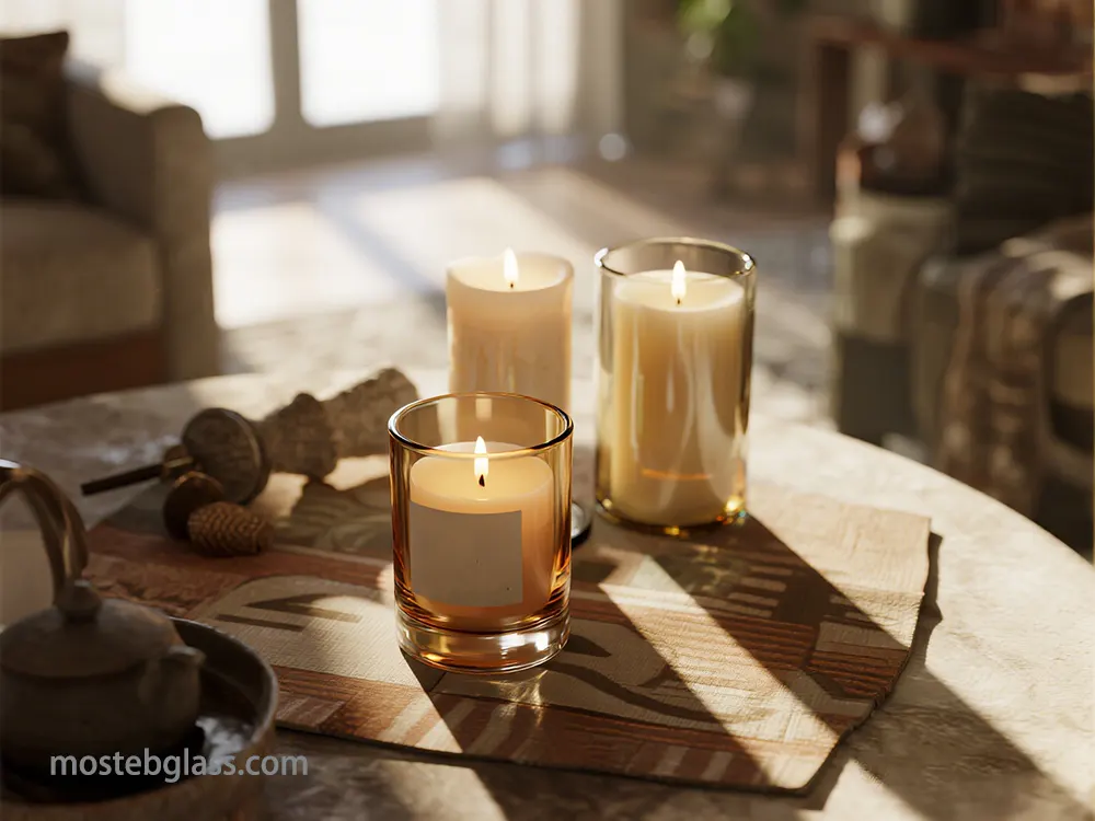 glass candle holders bulk