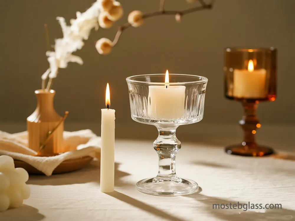 glass candle holders company