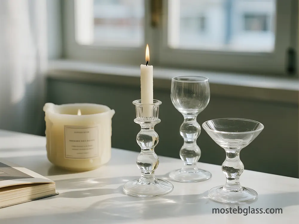 glass candle holders distributor