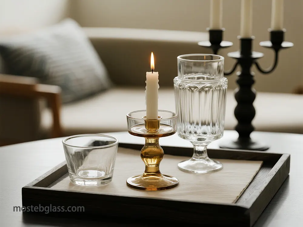glass candle holders distributor