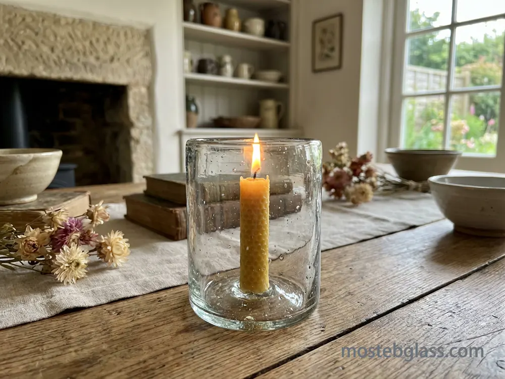 glass candle holders import