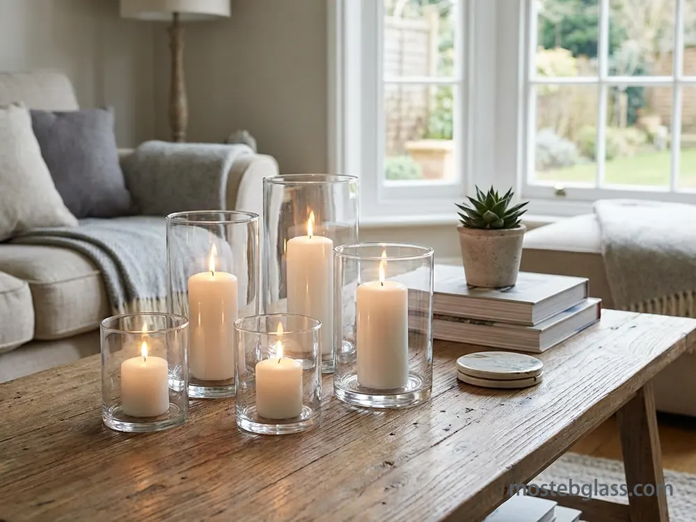 glass candle holders importer