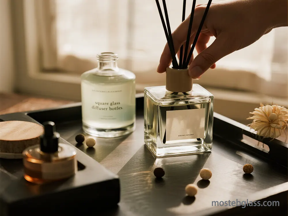 square glass diffuser bottles company