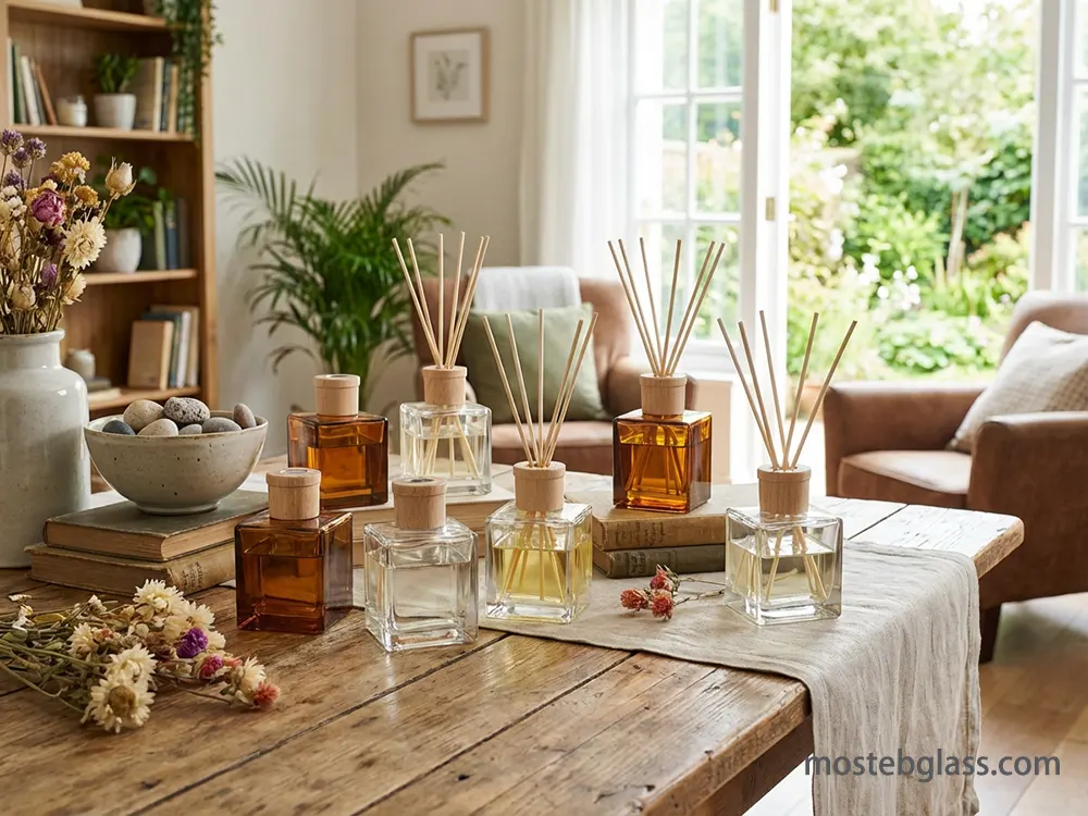 square glass diffuser bottles dealer