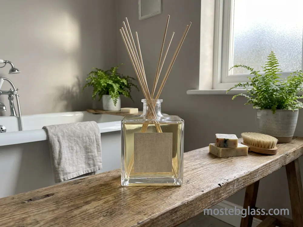 square glass diffuser bottles distributor