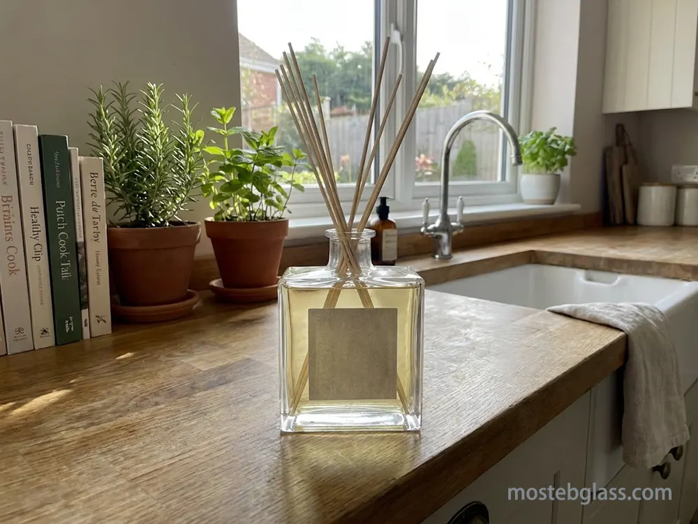 square glass diffuser bottles distributor