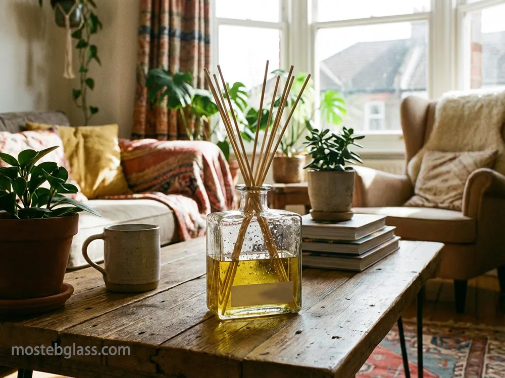 square glass diffuser bottles exporter