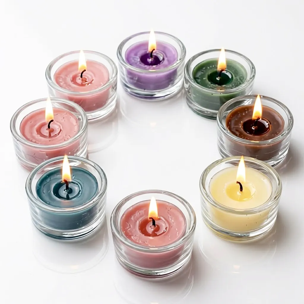 bulk glass candle jars for tealight cups