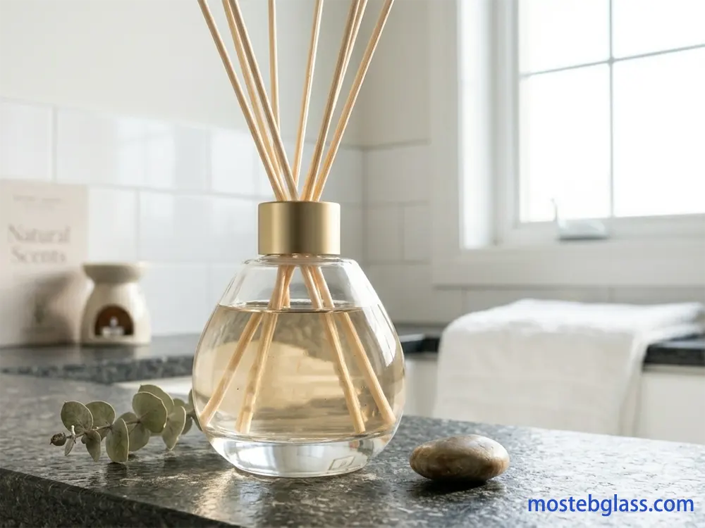 custom glass diffuser bottle design tooling